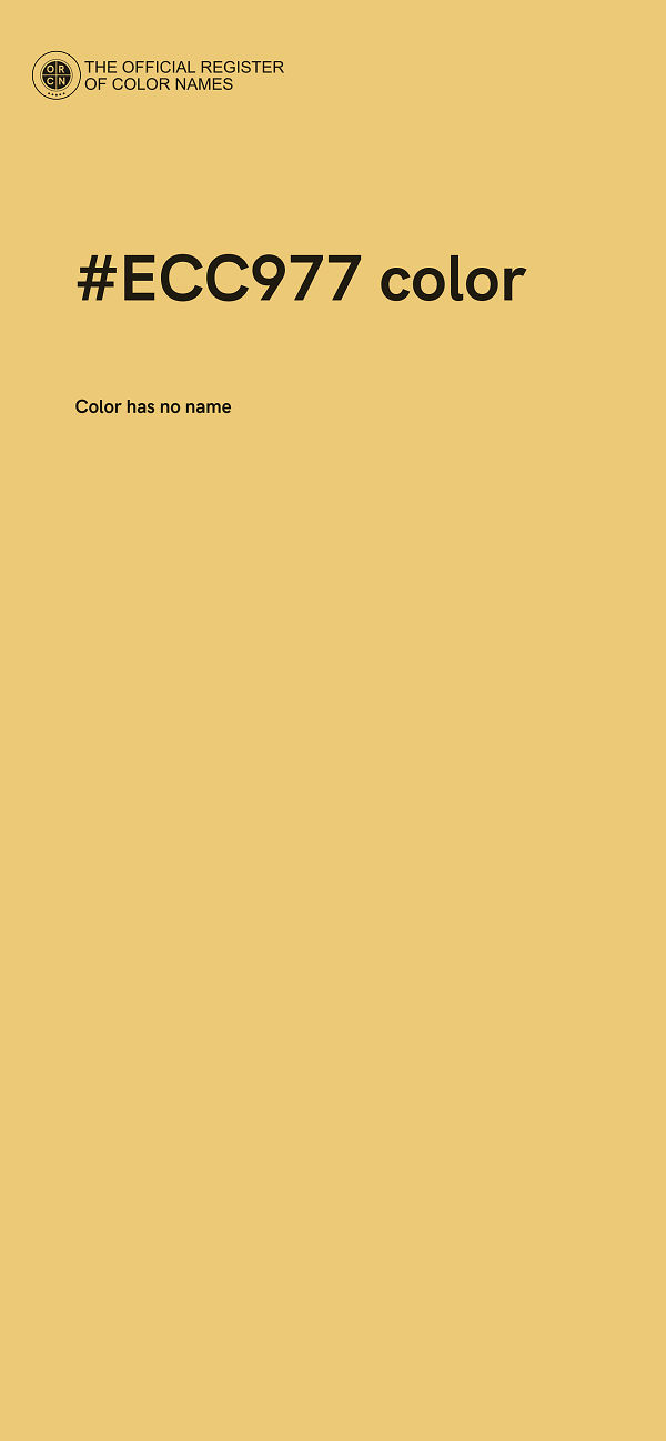 #ECC977 color image