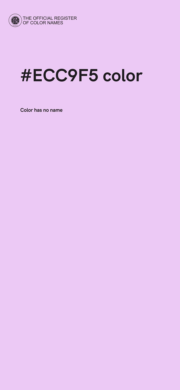 #ECC9F5 color image