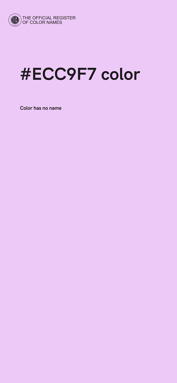 #ECC9F7 color image