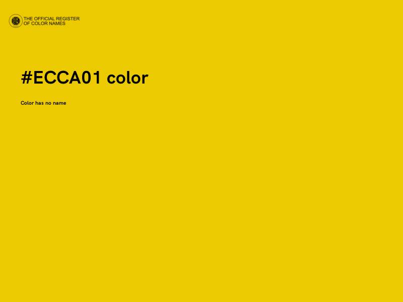 #ECCA01 color image