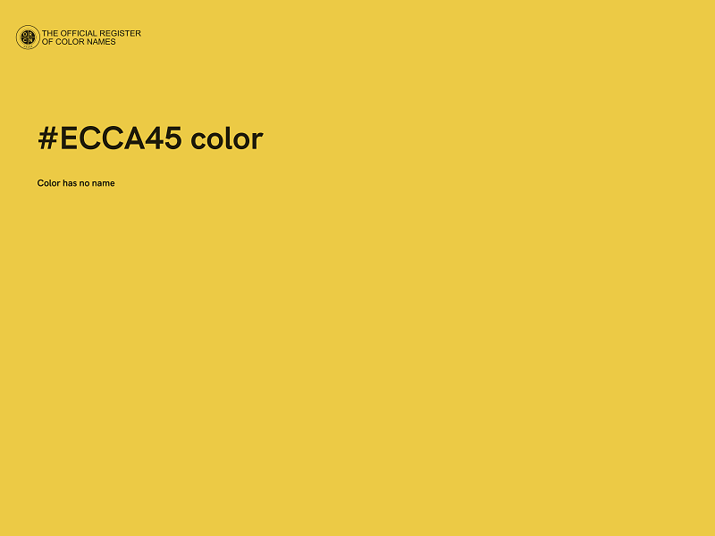 #ECCA45 color image