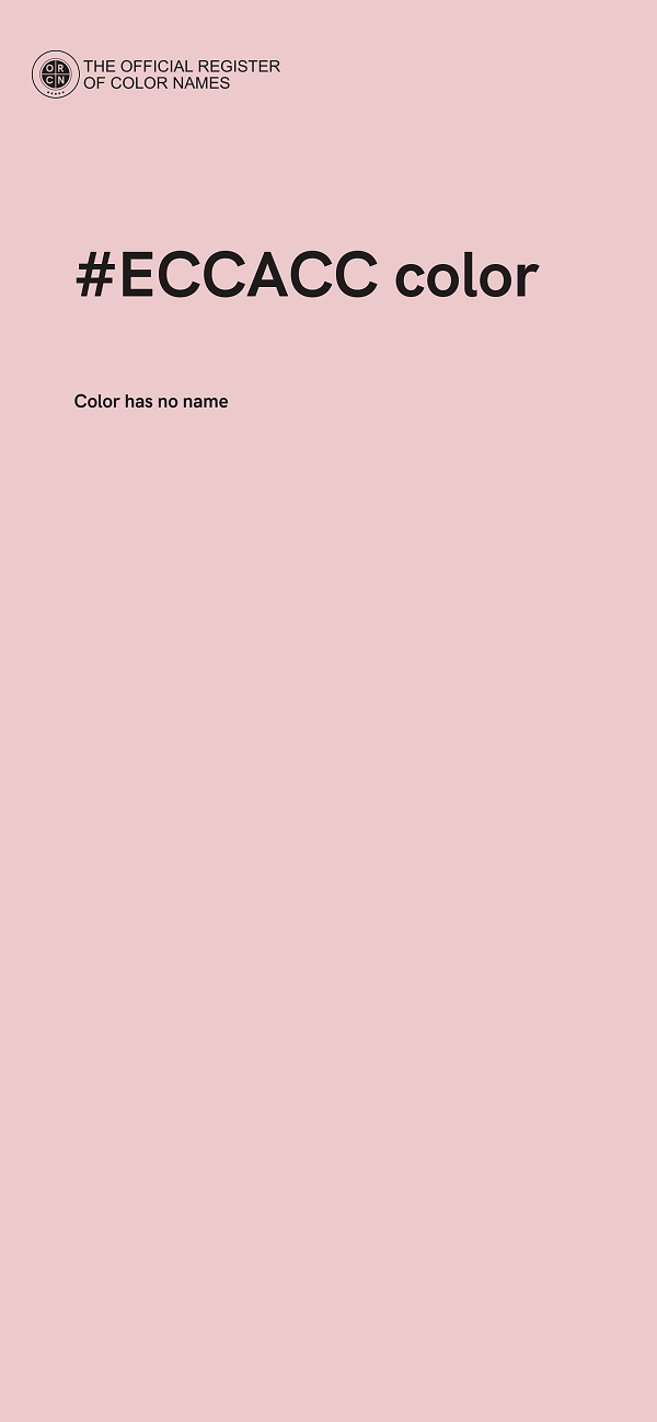 #ECCACC color image