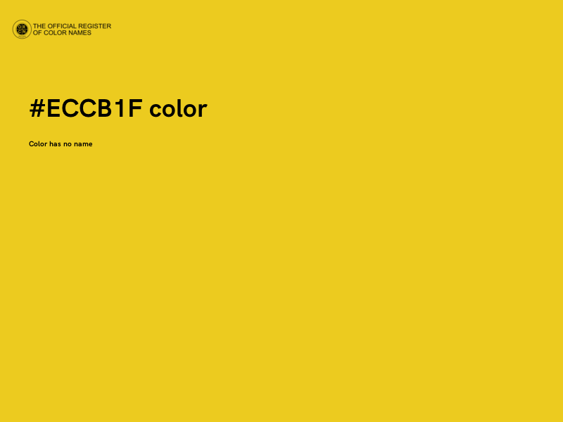 #ECCB1F color image