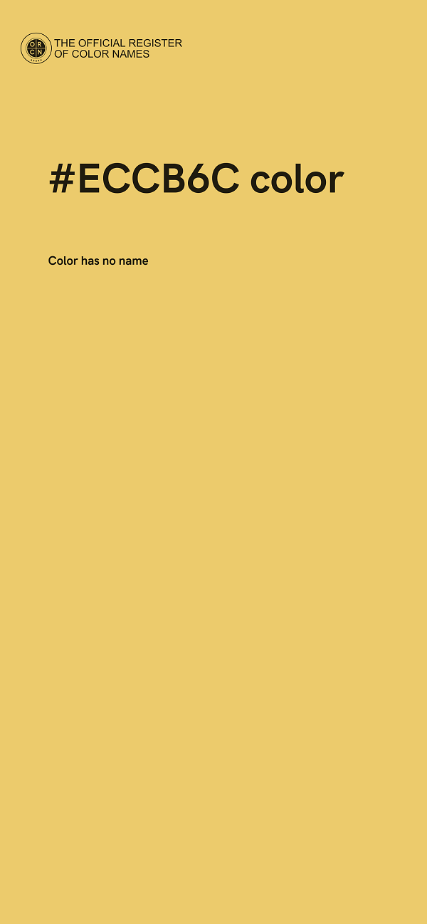 #ECCB6C color image