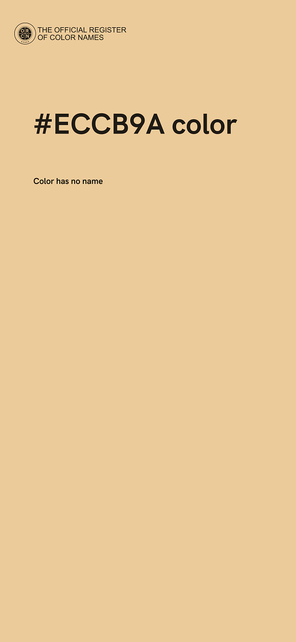 #ECCB9A color image