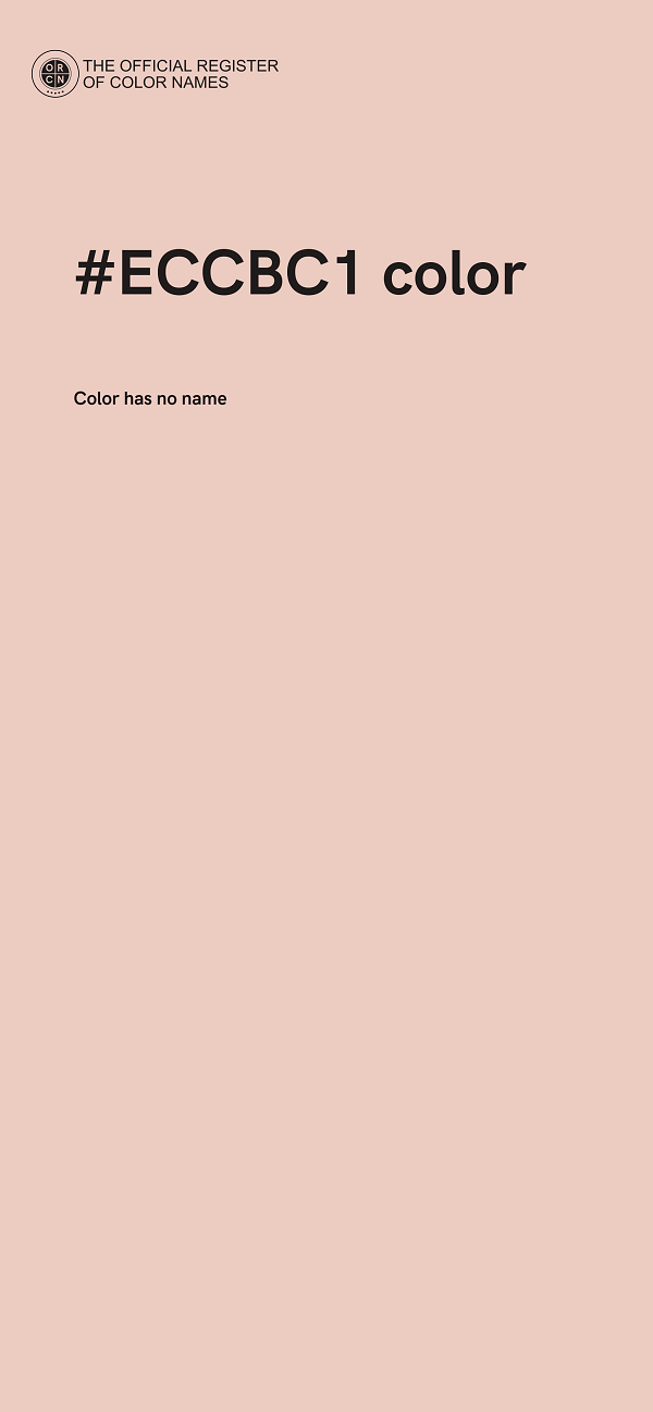 #ECCBC1 color image