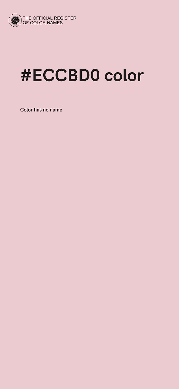 #ECCBD0 color image
