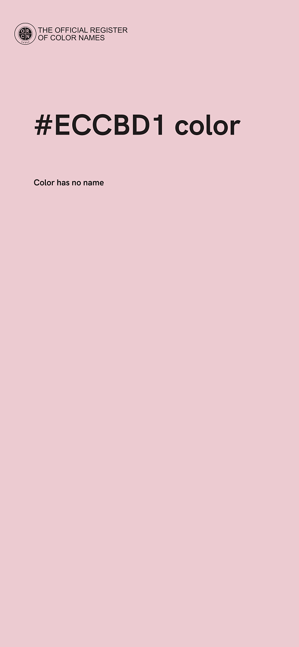 #ECCBD1 color image