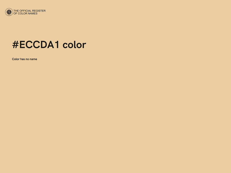 #ECCDA1 color image