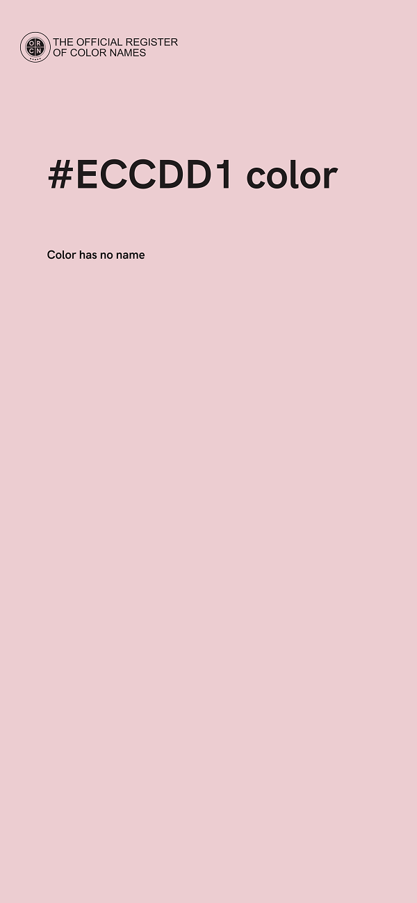 #ECCDD1 color image