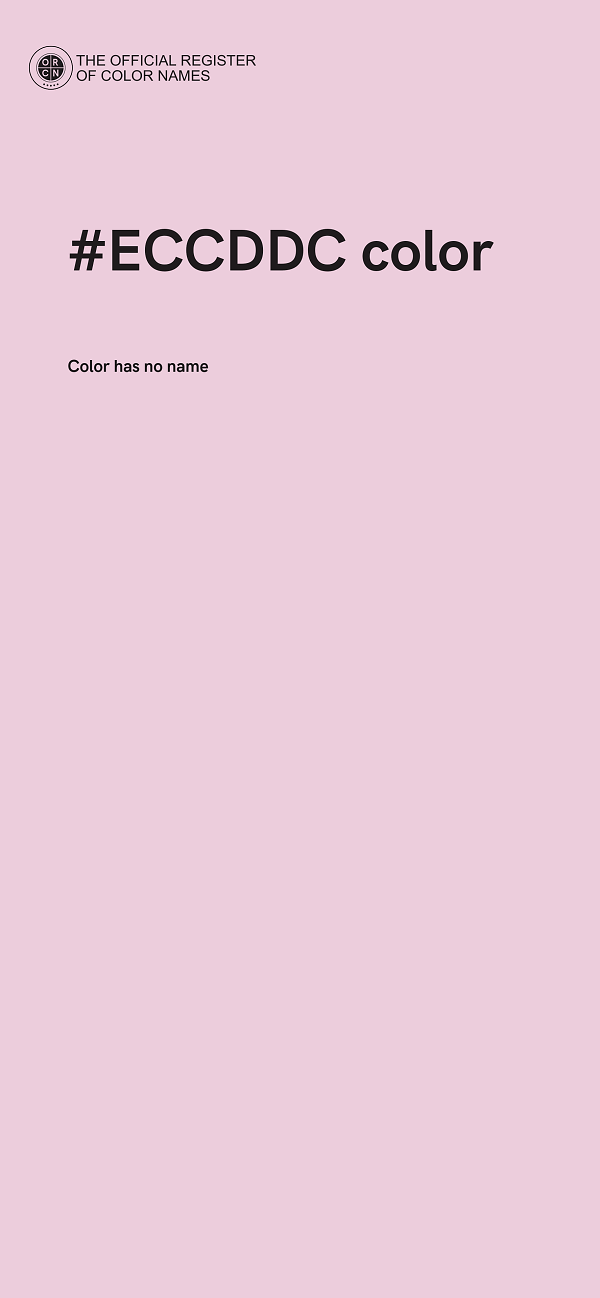 #ECCDDC color image