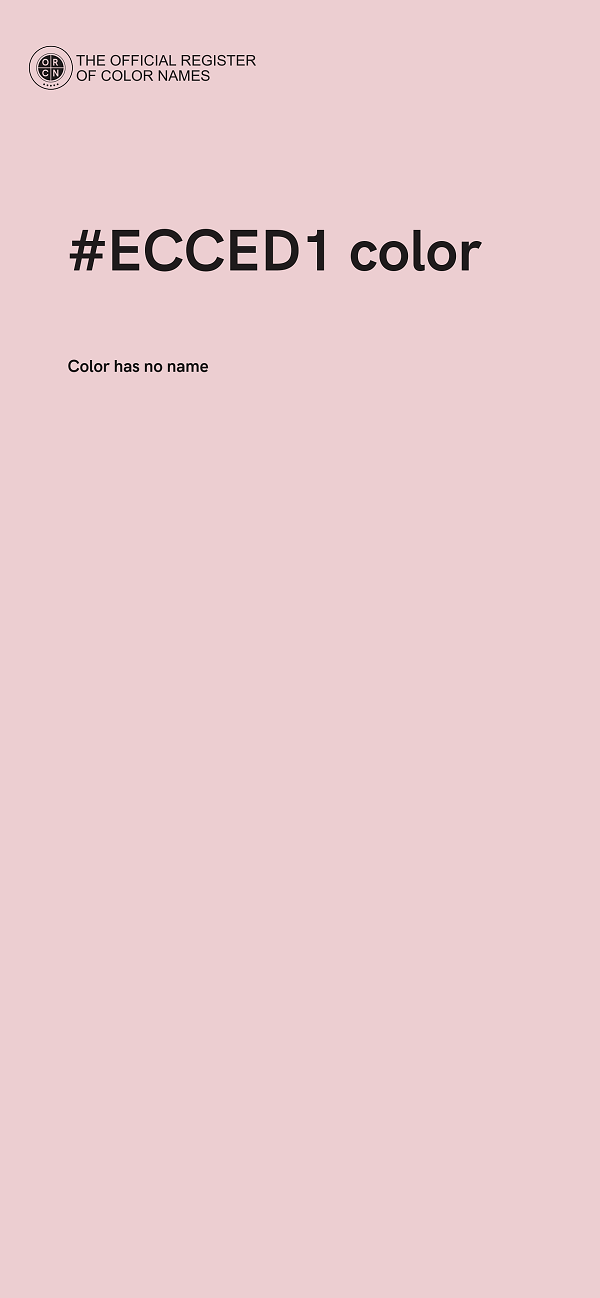 #ECCED1 color image