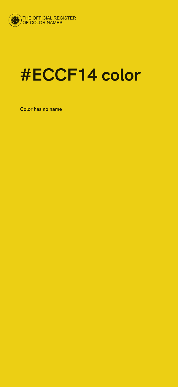 #ECCF14 color image
