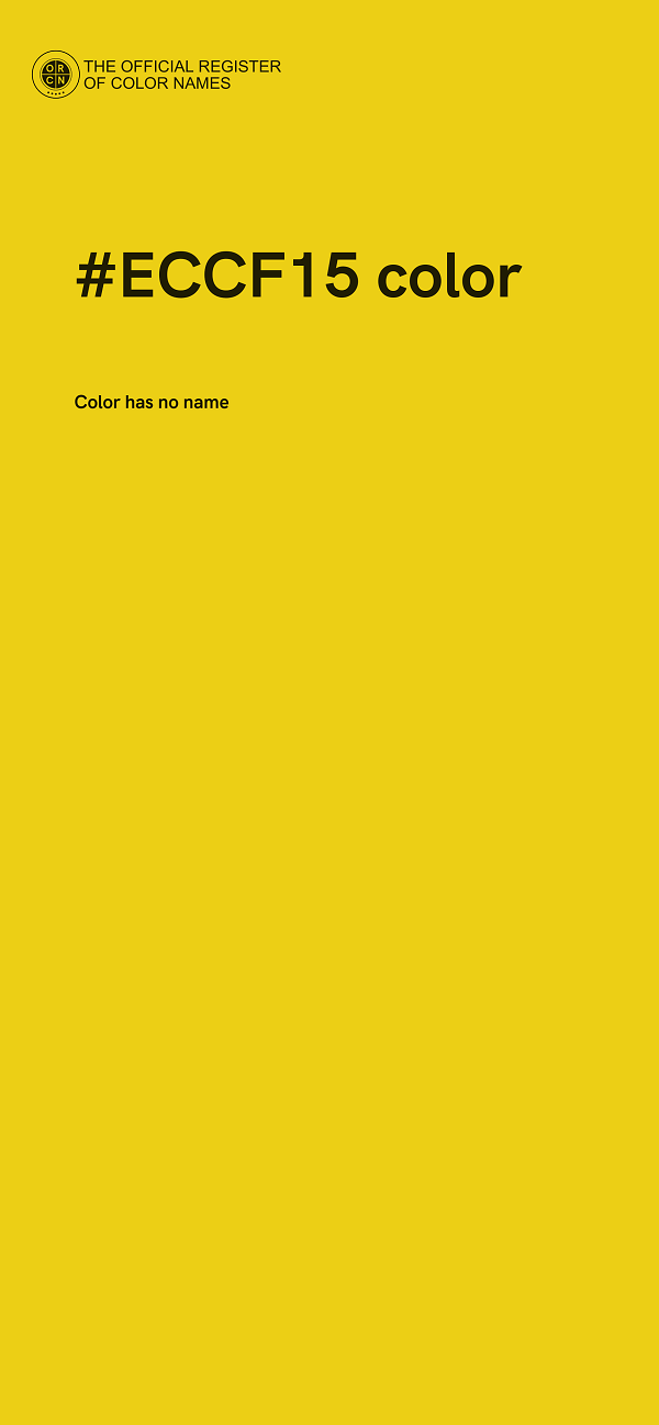 #ECCF15 color image