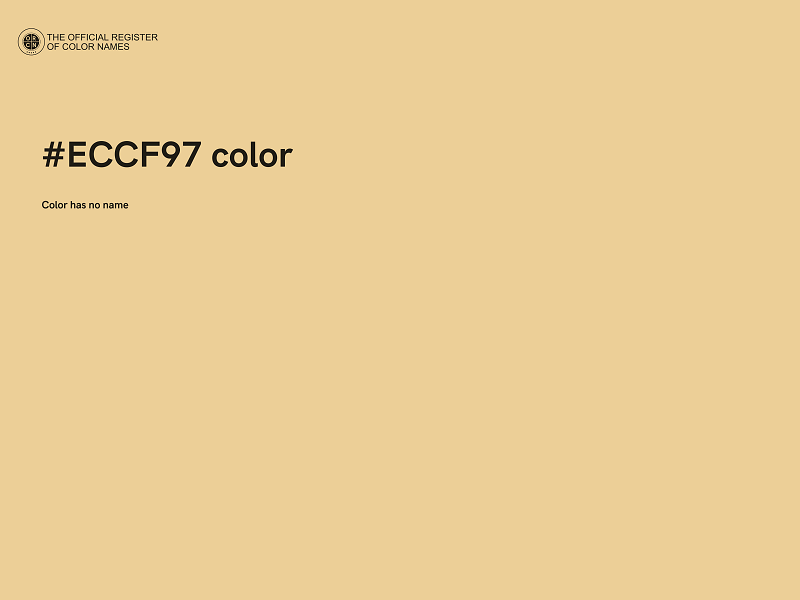 #ECCF97 color image