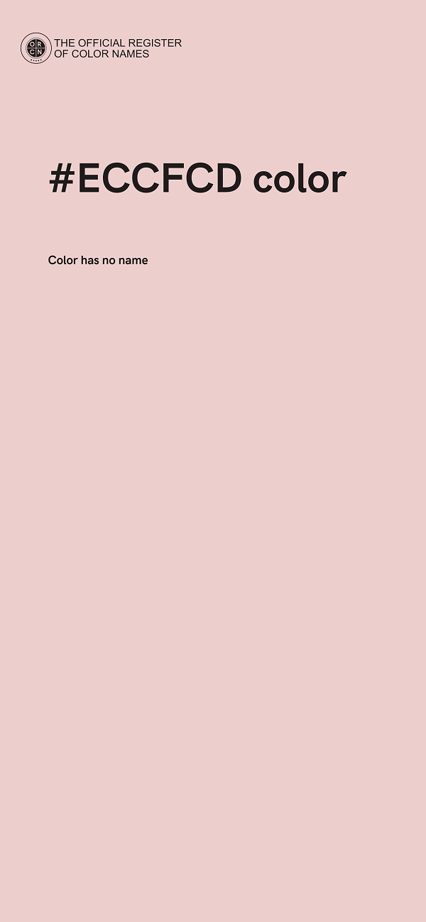 #ECCFCD color image