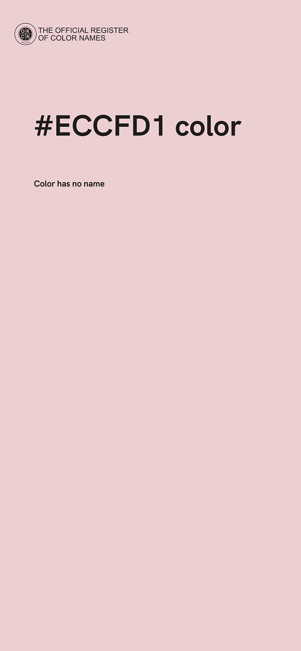 #ECCFD1 color image