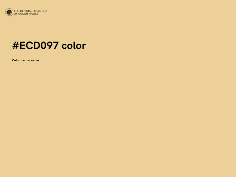 #ECD097 color image