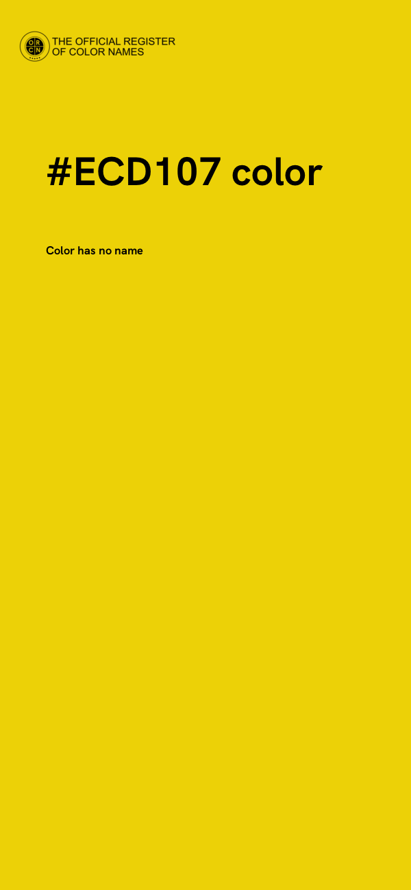 #ECD107 color image