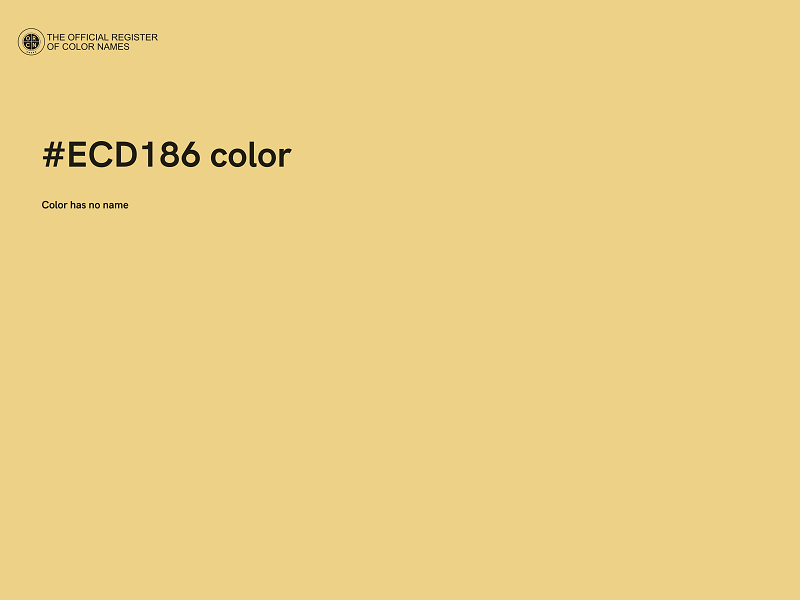 #ECD186 color image