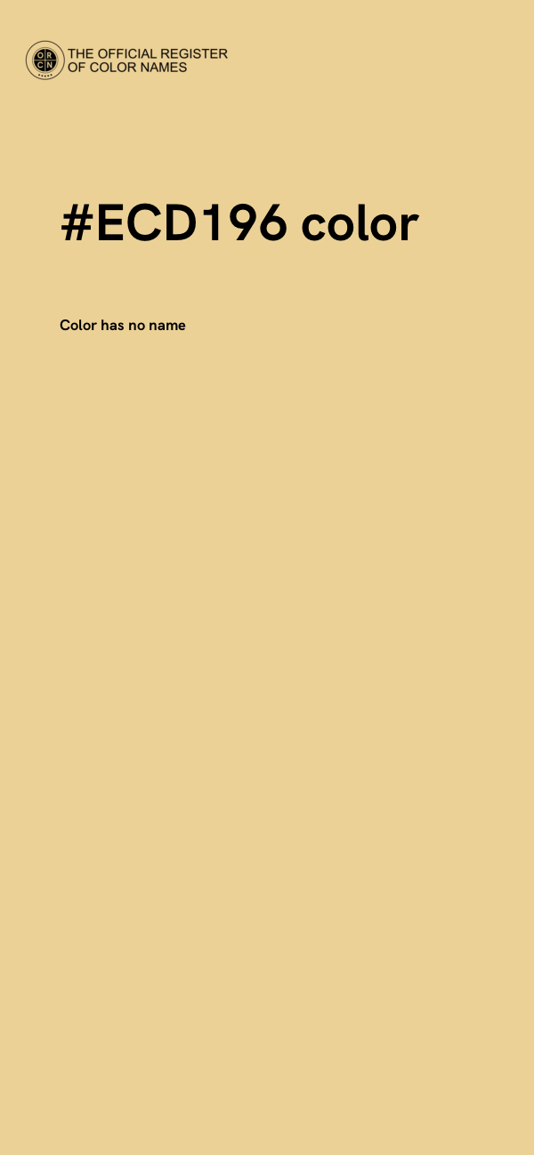 #ECD196 color image