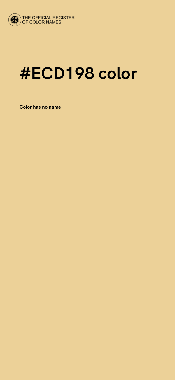 #ECD198 color image