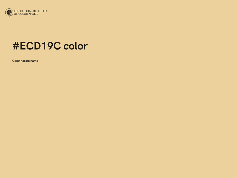 #ECD19C color image