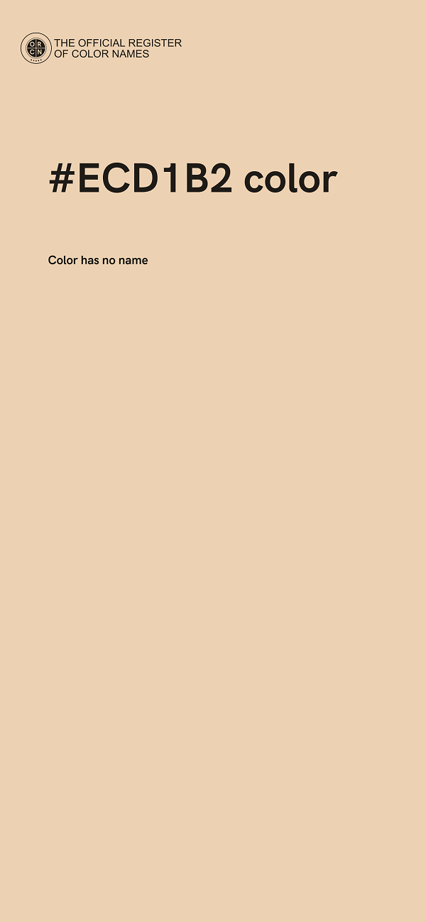 #ECD1B2 color image