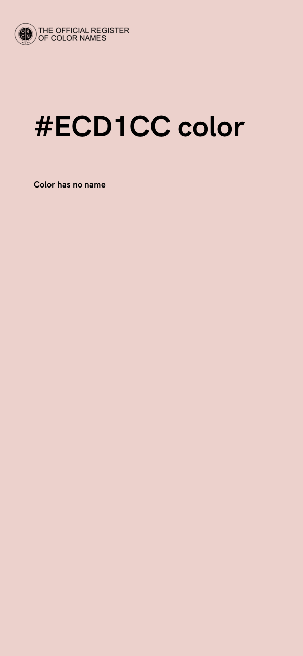 #ECD1CC color image