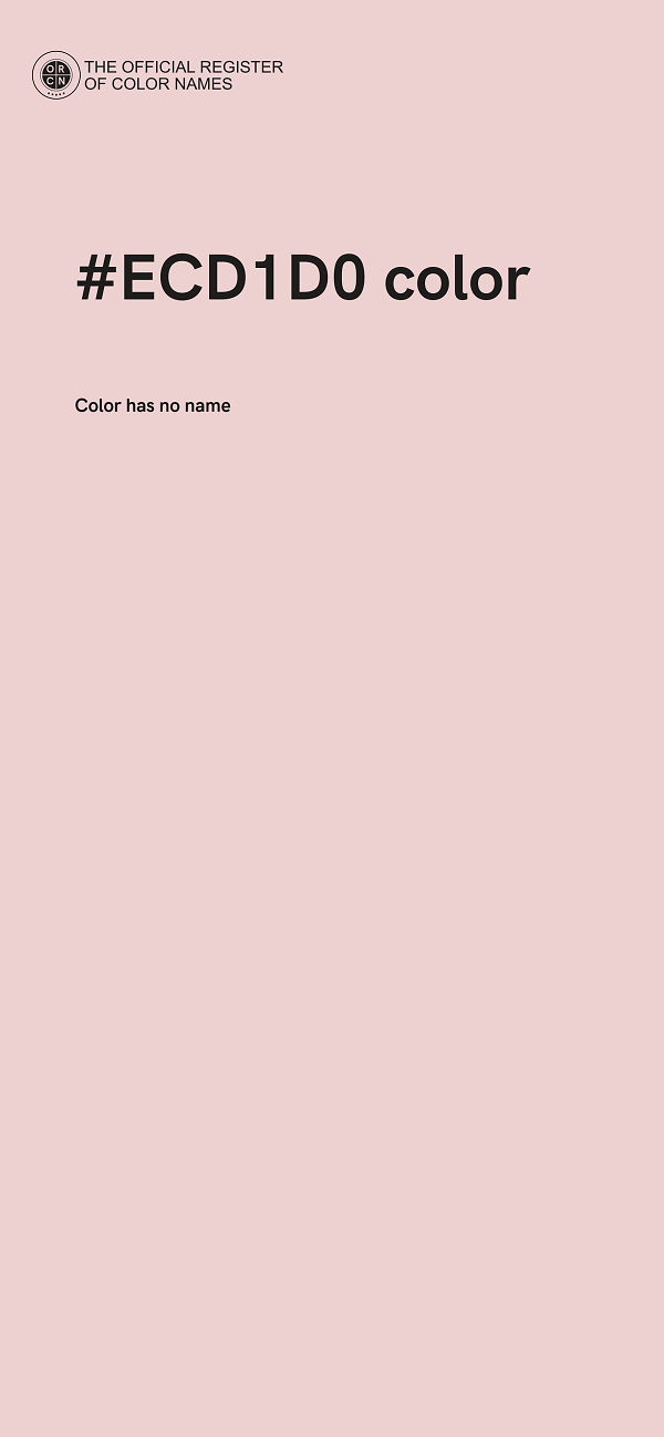 #ECD1D0 color image