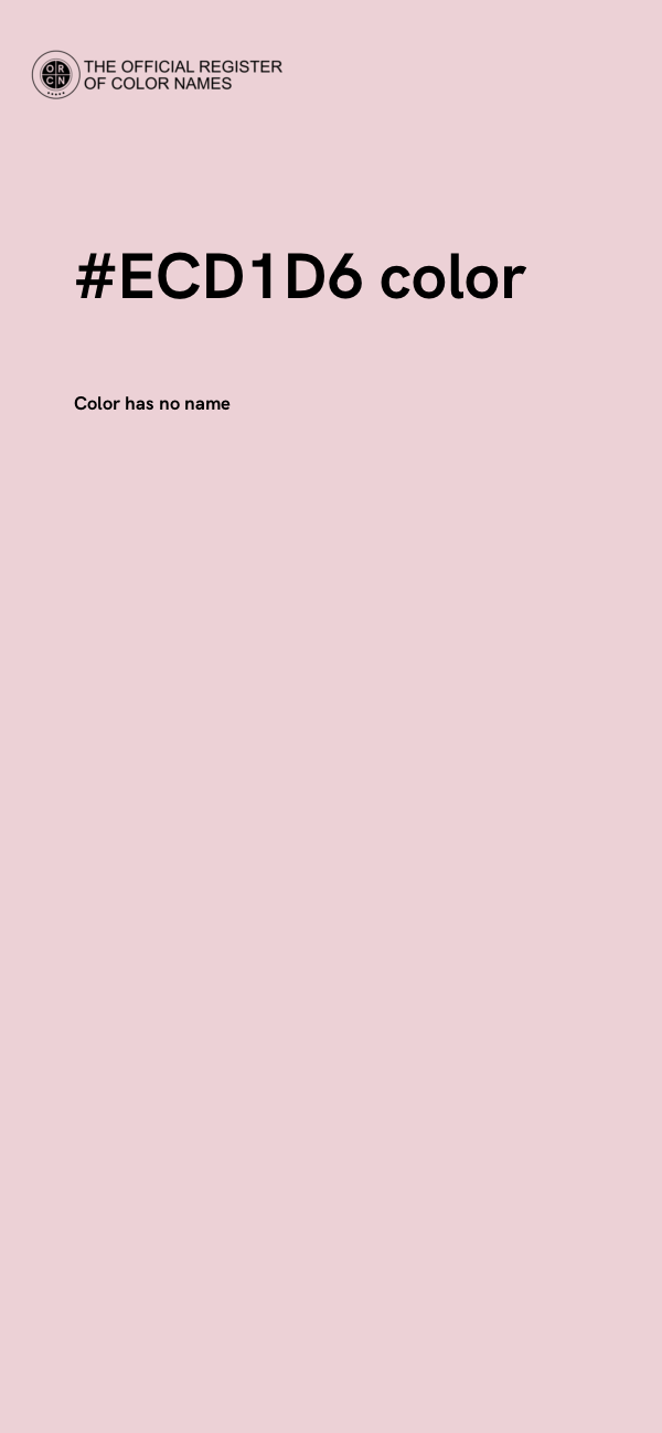 #ECD1D6 color image