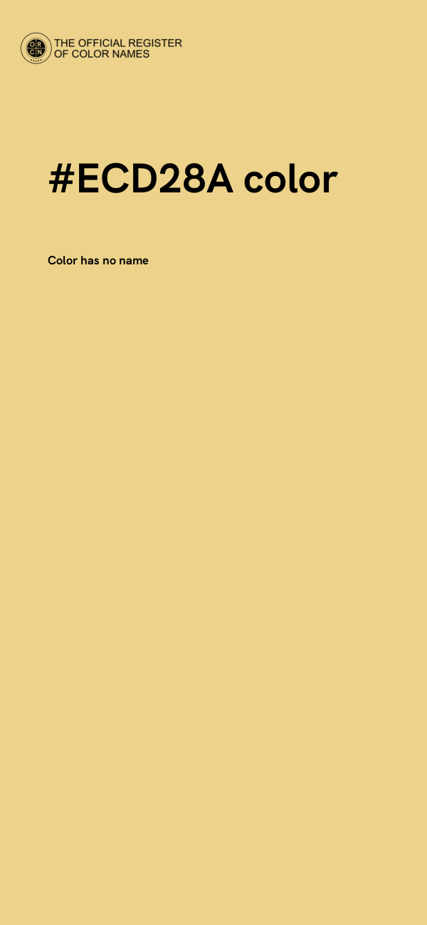 #ECD28A color image