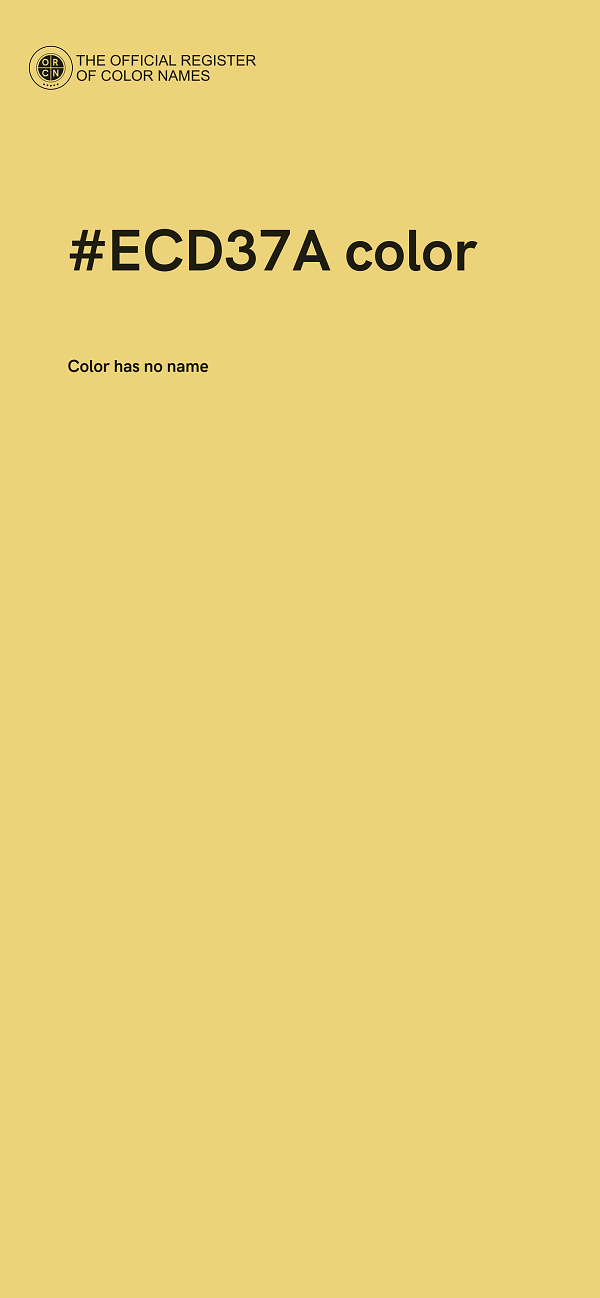 #ECD37A color image