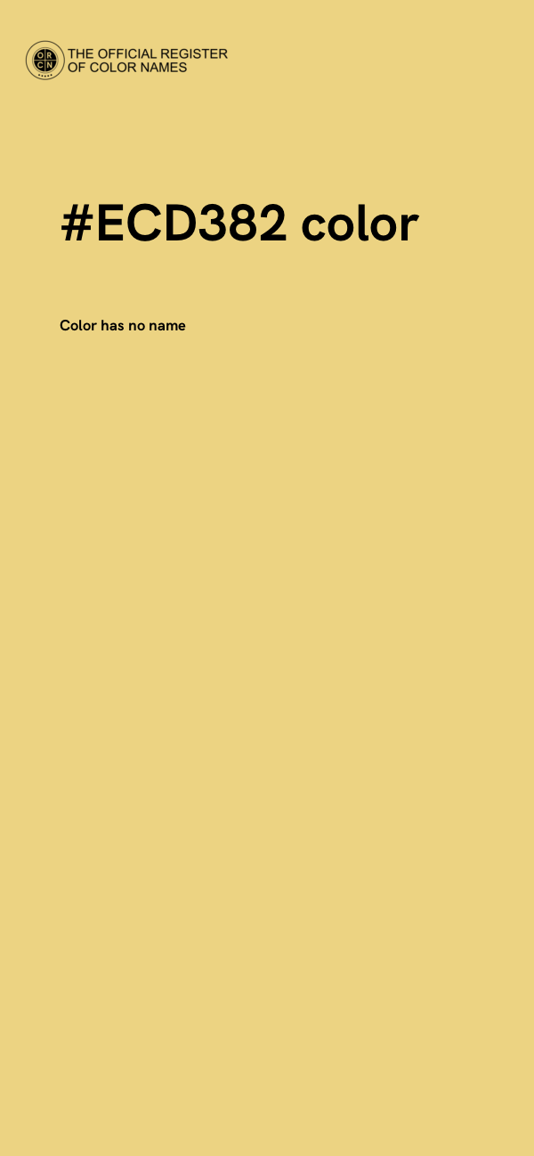 #ECD382 color image