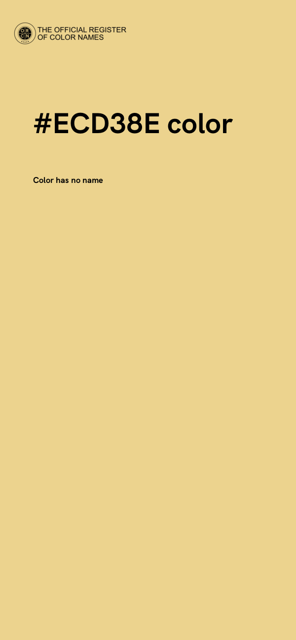 #ECD38E color image