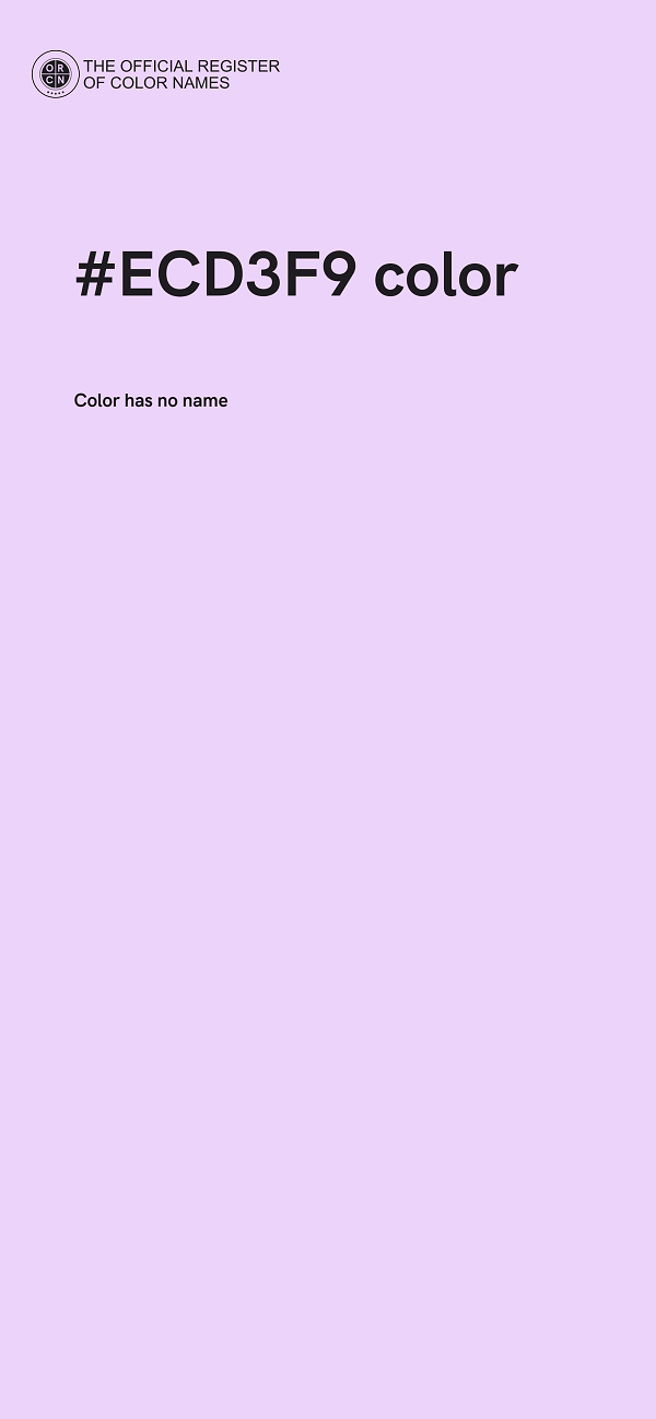 #ECD3F9 color image