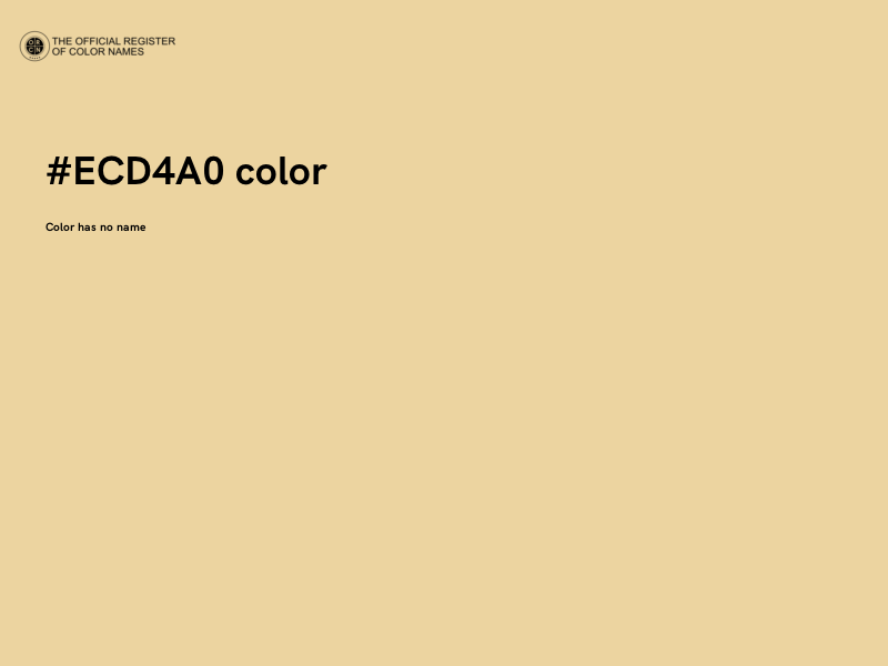 #ECD4A0 color image