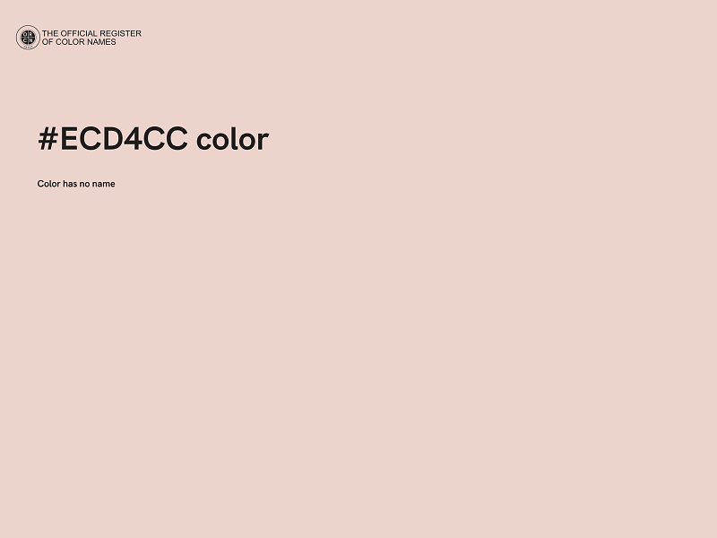 #ECD4CC color image