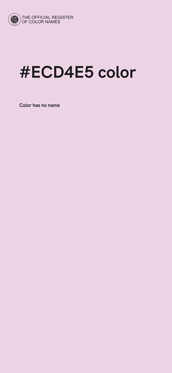 #ECD4E5 color image