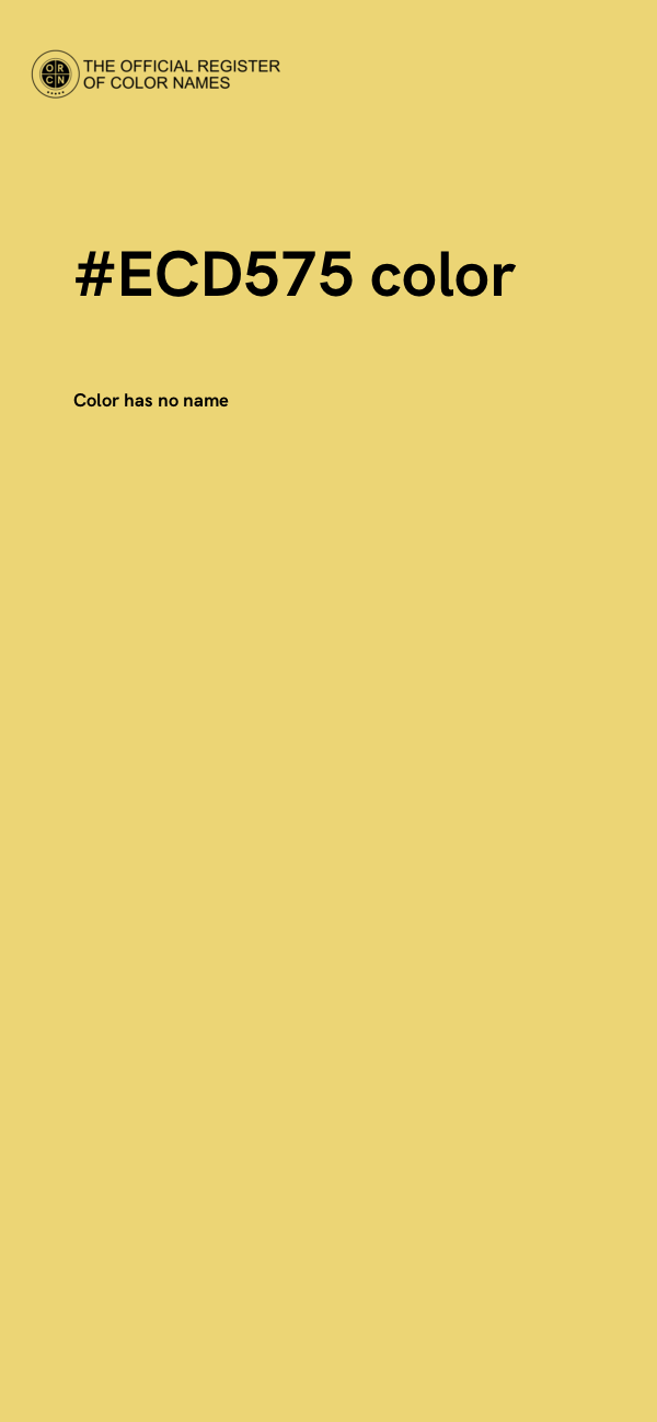 #ECD575 color image