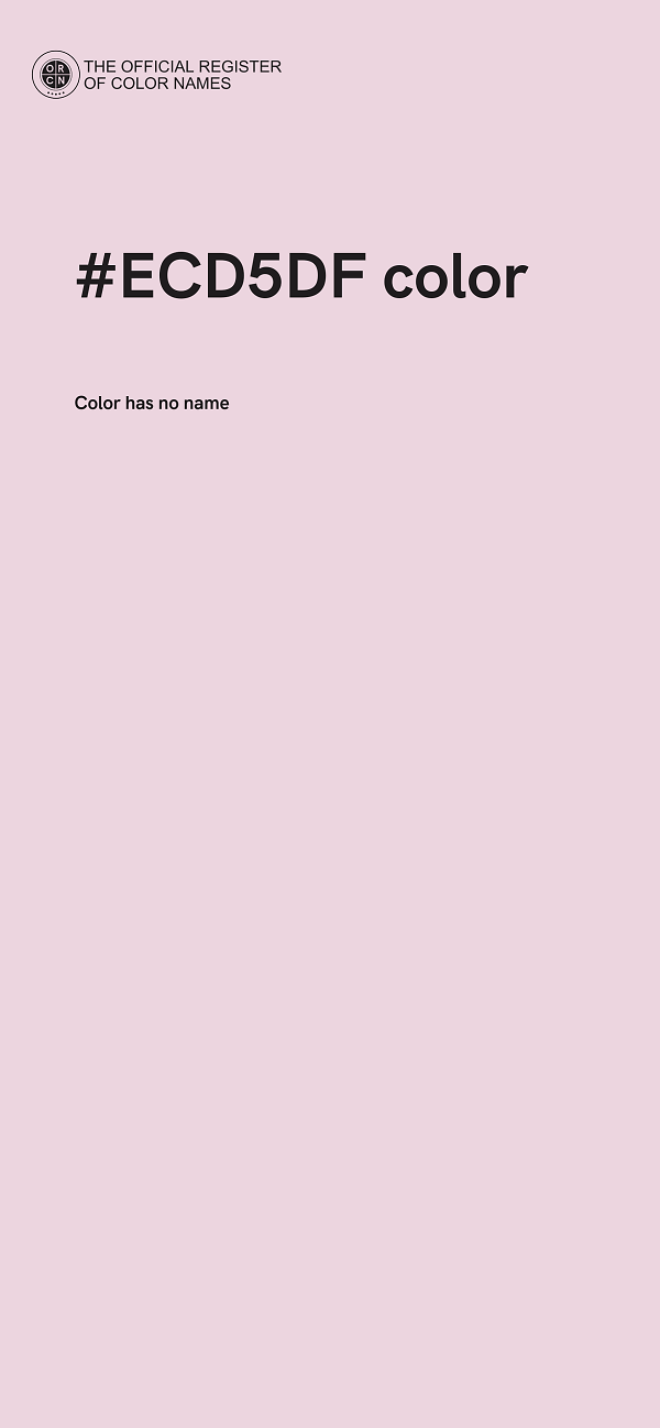#ECD5DF color image