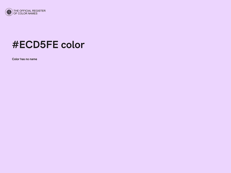 #ECD5FE color image