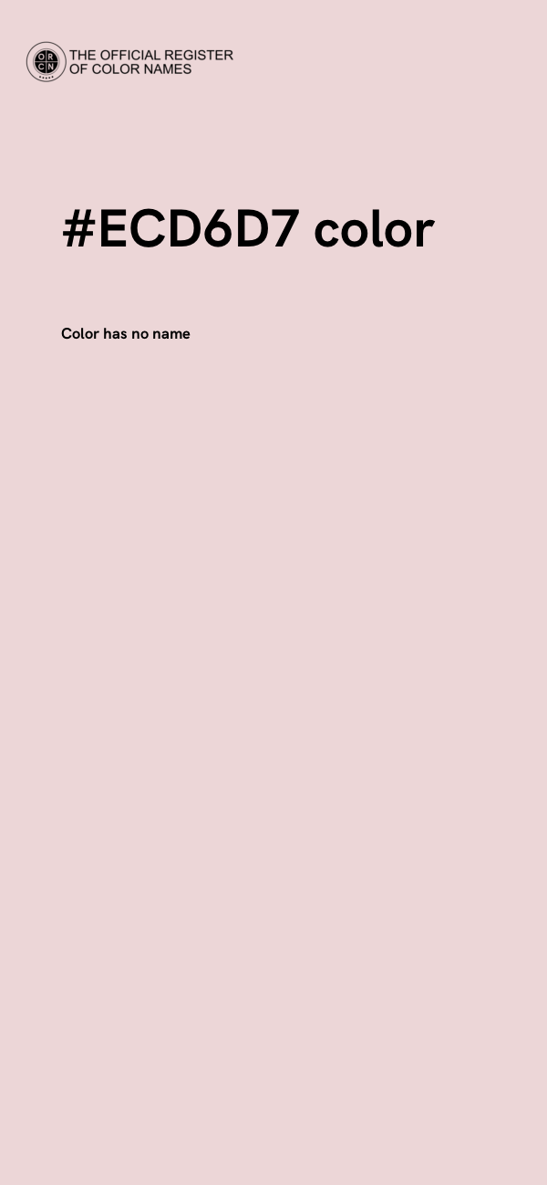 #ECD6D7 color image