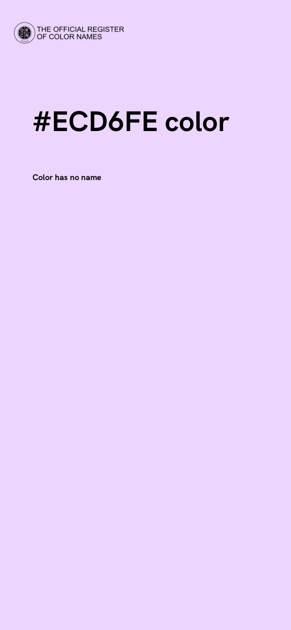 #ECD6FE color image