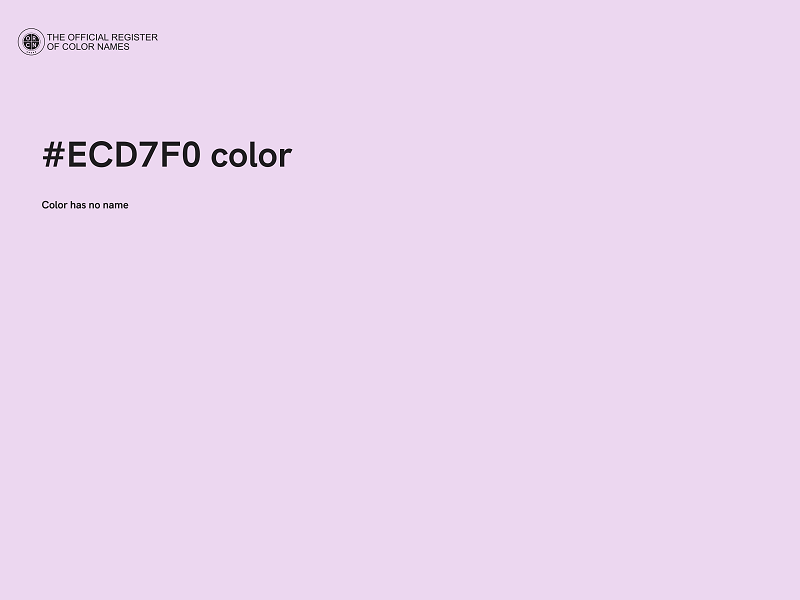 #ECD7F0 color image