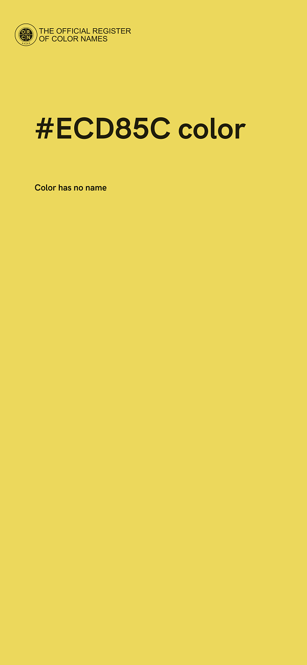 #ECD85C color image