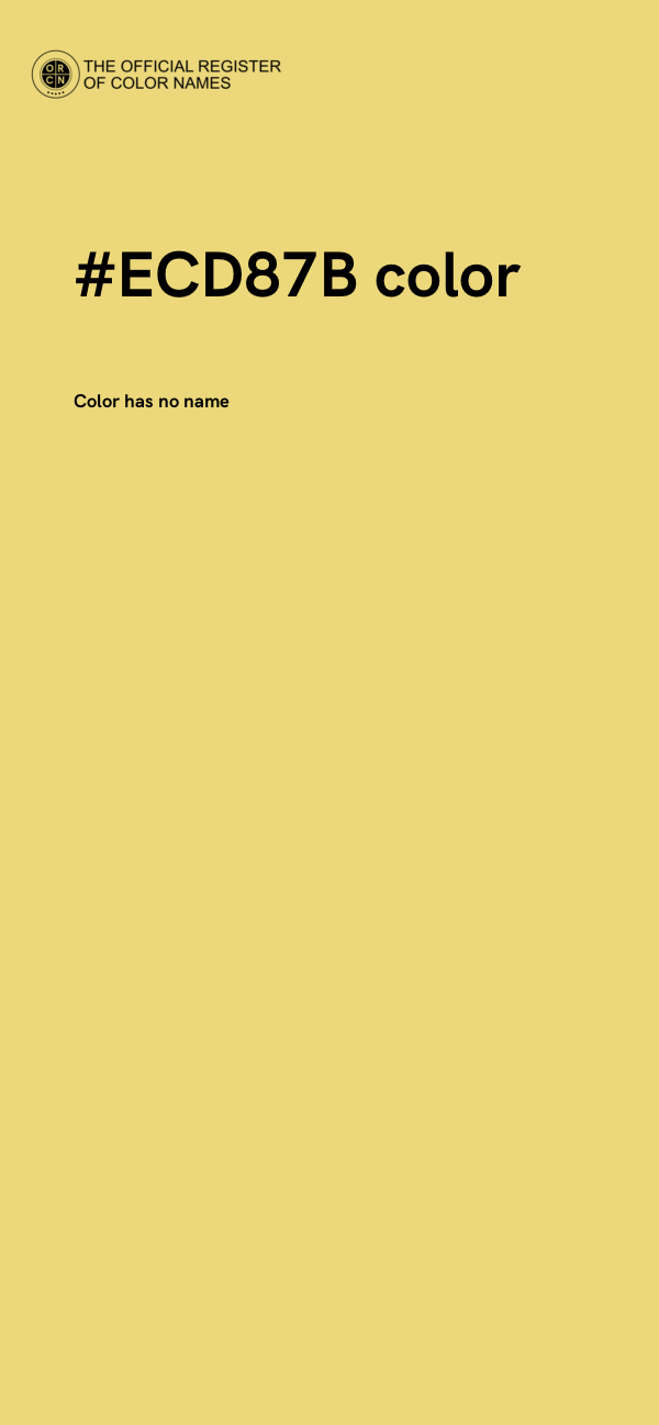 #ECD87B color image