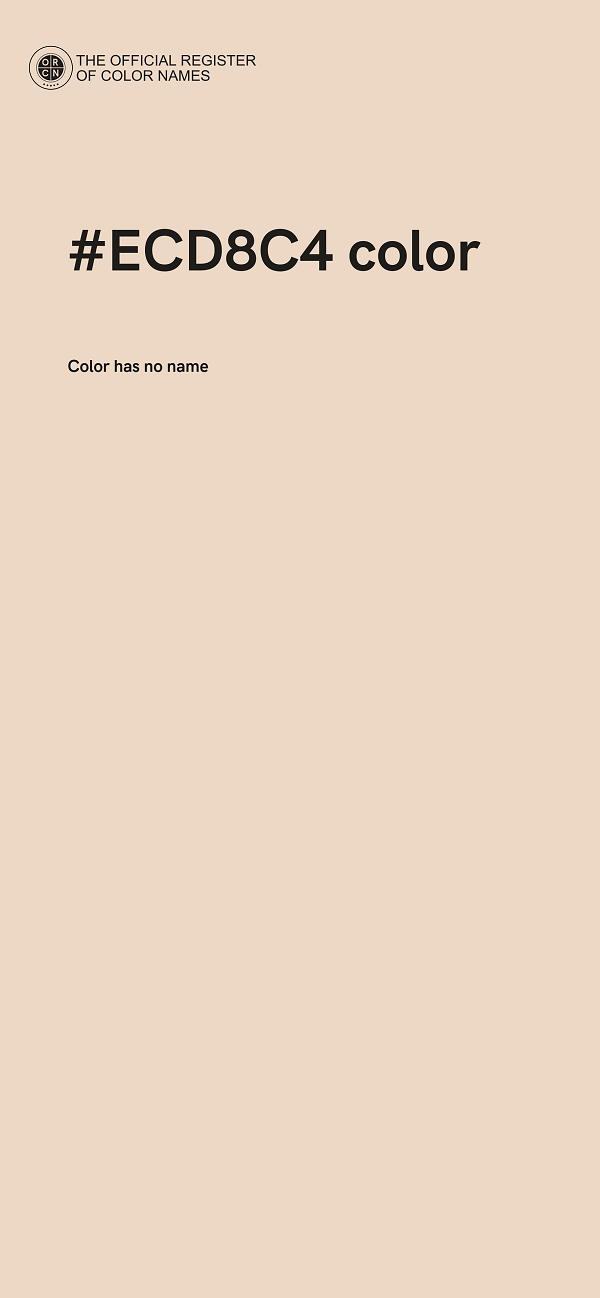 #ECD8C4 color image