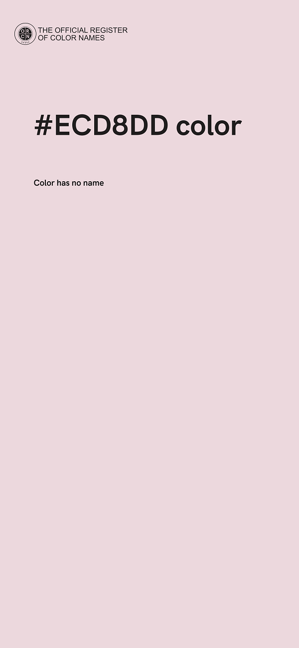 #ECD8DD color image