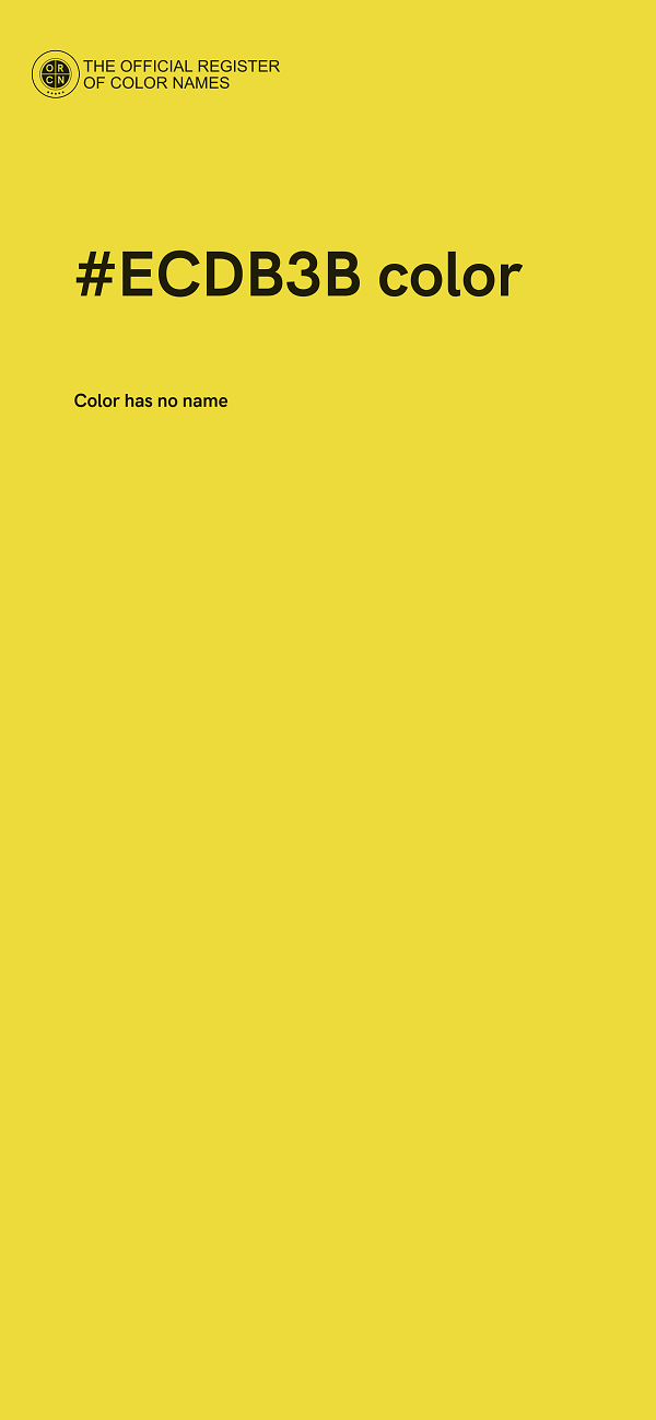 #ECDB3B color image